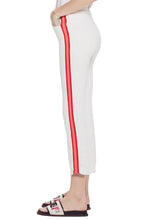 Load image into Gallery viewer, Mother Dazzler Racer Stripe Mid Rise Crop Jeans Womens 25 White Pant