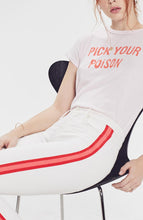 Load image into Gallery viewer, Mother Dazzler Racer Stripe Mid Rise Crop Jeans Womens 25 White Pant
