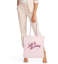 Load image into Gallery viewer, Tote 90's Nostalgia Randi Bergman Pink Princess Heart Crystal Organic Cotton
