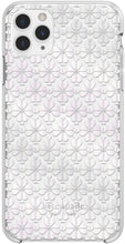 Load image into Gallery viewer, Kate Spade iPhone 12 & 12PRO White Glitter Spade Flower Hardshell Case, NIB