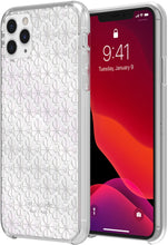 Load image into Gallery viewer, Kate Spade iPhone 12 & 12PRO White Glitter Spade Flower Hardshell Case, NIB