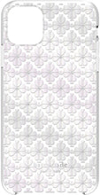 Load image into Gallery viewer, Kate Spade iPhone 12 & 12PRO White Glitter Spade Flower Hardshell Case, NIB