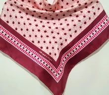 Load image into Gallery viewer, Kate Spade Women's Square Floral Moroccan Tile Silk 33 x 33in Pink Scarf