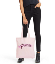 Load image into Gallery viewer, Tote 90's Nostalgia Randi Bergman Pink Princess Heart Crystal Organic Cotton