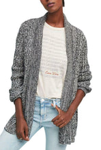 Load image into Gallery viewer, Anthropologie Women’s Cardigan - Shawl Collar Cotton Rib Knit Open Front Grey - S - Luxe Fashion Finds