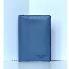 Load image into Gallery viewer, Coach CJ728 Mens Light Denim Leather Bifold ID Wallet