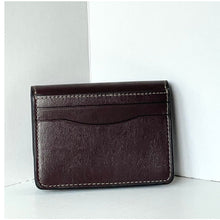 Load image into Gallery viewer, Coach Bandit Card Case Maple Brown CH825 Calf Leather Brass Mini Wallet**
