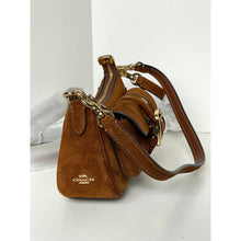 Load image into Gallery viewer, Coach Ashton Mini Shoulder Bag CFA50 Brown Suede Leather Crossbody