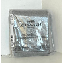 Load image into Gallery viewer, Coach Slim Billfold Wallet CZ062 Charcoal Gray Graphic Pebbled Leather