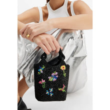 Load image into Gallery viewer, STAUD Zoe First Bloom Night Beaded Crossbody Bag