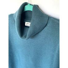 Load image into Gallery viewer, Free People Sigma Wool Turtleneck Sweater Cypress Blue Women's Large