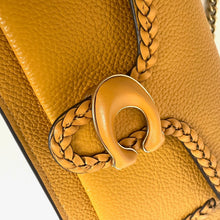 Load image into Gallery viewer, Coach Tabby Chain Clutch CJ863 Buttercup Braided Leather Crossbody Bag