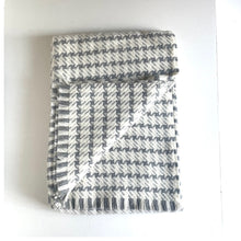 Load image into Gallery viewer, Textured fabric with a herringbone pattern on a white background