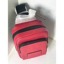 Load image into Gallery viewer, Coach Racer Sling Pack CU252 True Red Calf Leather Small Crossbody Silver