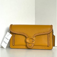 Load image into Gallery viewer, Coach Tabby Chain Clutch CJ863 Buttercup Braided Leather Crossbody Bag