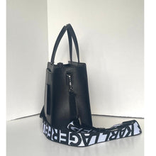 Load image into Gallery viewer, Karl Lagerfeld Maybelle Black Ikons Pin Satchely Bag