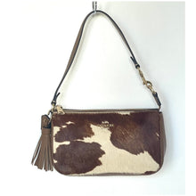 Load image into Gallery viewer, Coach Nolita 19 CDW34 Cow Print Haircalf Leather Shoulder Bag Wristlet B