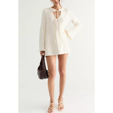 Load image into Gallery viewer, Free People Bali Old Flame Ivory Sweater Dress