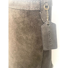 Load image into Gallery viewer, Coach Olive Suede Large Tote Shoulder Bag