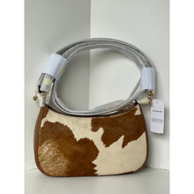 Load image into Gallery viewer, Coach Teri Shoulder Bag CDW45 Haircalf Cow Print Brown Leather Gold Tone A