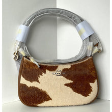 Load image into Gallery viewer, Coach Teri Shoulder Bag Haircalf Cow Print CDW45 Brown Leather B