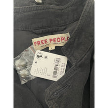 Load image into Gallery viewer, Free People Lotty Black Velvet Double-Breasted Military Blazer – Women's Small