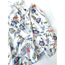 Load image into Gallery viewer, Joie Derwen White Floral Silk Sleeveless Ruffle Top Women's Medium