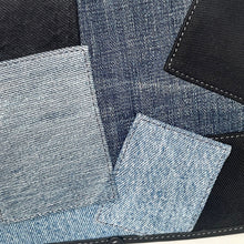 Load image into Gallery viewer, Coach Charter Crossbody 24 CAJ95 Blue Denim Patchwork Leather Shoulder