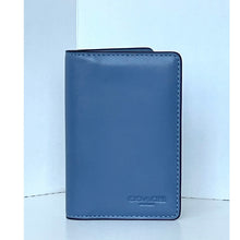 Load image into Gallery viewer, Coach CJ728 Mens Light Denim Leather Bifold ID Wallet