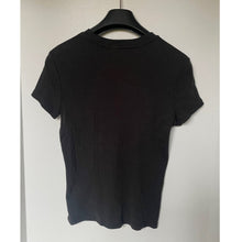 Load image into Gallery viewer, Theory Tiny Tee 2 Black Ribbed Pima Cotton Short Sleeve T-Shirt – Women's Large
