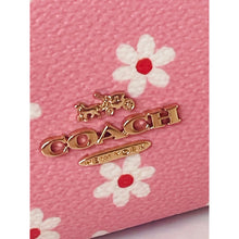 Load image into Gallery viewer, Coach Double Zip Phone Wallet CEY48 Pink Floral Canvas Leather Wristlet