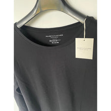Load image into Gallery viewer, Majestic Filatures Womens L Black Organic Cotton Cashmere Long Sleeve T Shirt