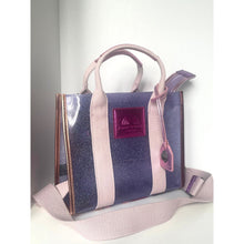 Load image into Gallery viewer, Kurt Geiger Southbank Small Tote Crossbody Lilac Glitter Vinyl Eagle
