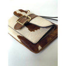 Load image into Gallery viewer, Coach Ashton Wristlet CDY07 Haircalf Cow Print Leather Clutch Brown C