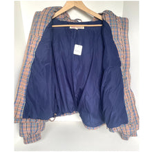 Load image into Gallery viewer, Free People Party Of One Plaid Hooded Puffer Jacket L