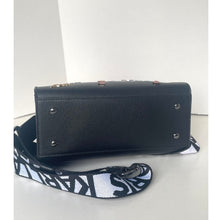 Load image into Gallery viewer, Karl Lagerfeld Maybelle Black Ikons Pin Satchely Bag