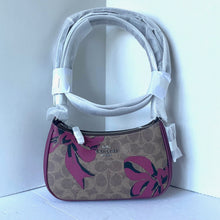 Load image into Gallery viewer, Coach Teri Mini Crossbody CY733 Brown Signature Canvas Red Bow Print Bag