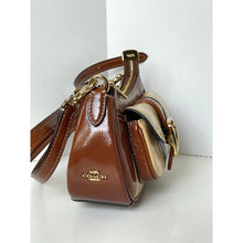 Load image into Gallery viewer, Coach Ashton Mini Shoulder Bag CDX80 Gold Redwood Multi Crinkle Leather