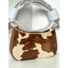 Load image into Gallery viewer, Coach Teri Shoulder Bag Haircalf Cow Print CDW45 Brown Leather C