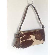 Load image into Gallery viewer, Coach Nolita 19 CDW34 Cow Print Haircalf Leather Shoulder Bag Wristlet B