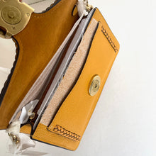 Load image into Gallery viewer, Coach Tabby Chain Clutch CJ863 Buttercup Braided Leather Crossbody Bag