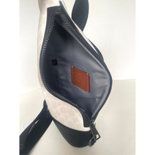 Load image into Gallery viewer, Coach Dominic Sling Pack CY801 Chalk Black Signature Canvas Leather Crossbody