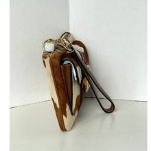 Load image into Gallery viewer, Coach Ashton Wristlet CDY07 Haircalf Cow Print Leather Clutch Brown A