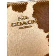 Load image into Gallery viewer, Coach Asher Shoulder Bag CDW46 Haircalf Cow Print Brown Leather Gold Tone