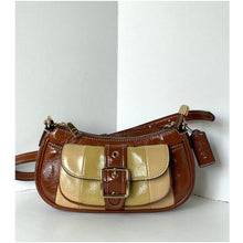 Load image into Gallery viewer, Coach Ashton Mini Shoulder Bag CDX80 Gold Redwood Multi Crinkle Leather