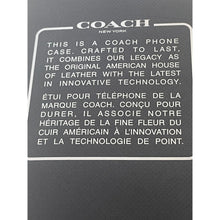 Load image into Gallery viewer, Coach iPhone 16 Pro Case Ivory Pebbled Leather Rexy Embossed Slim Wrap