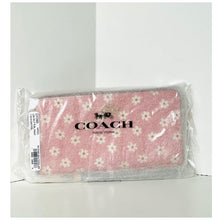 Load image into Gallery viewer, Coach Long Zip Around Wallet CFD93 Pink Floral Print Canvas Leather