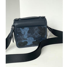 Load image into Gallery viewer, Coach Racer Men's Crossbody Bag CDC15 – Blue Signature Camo Leather