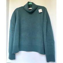 Load image into Gallery viewer, Free People Sigma Wool Turtleneck Sweater Cypress Blue Women's Large