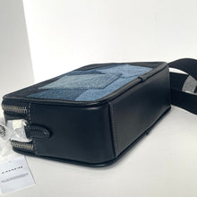 Load image into Gallery viewer, Coach Charter Crossbody 24 CAJ95 Blue Denim Patchwork Leather Shoulder